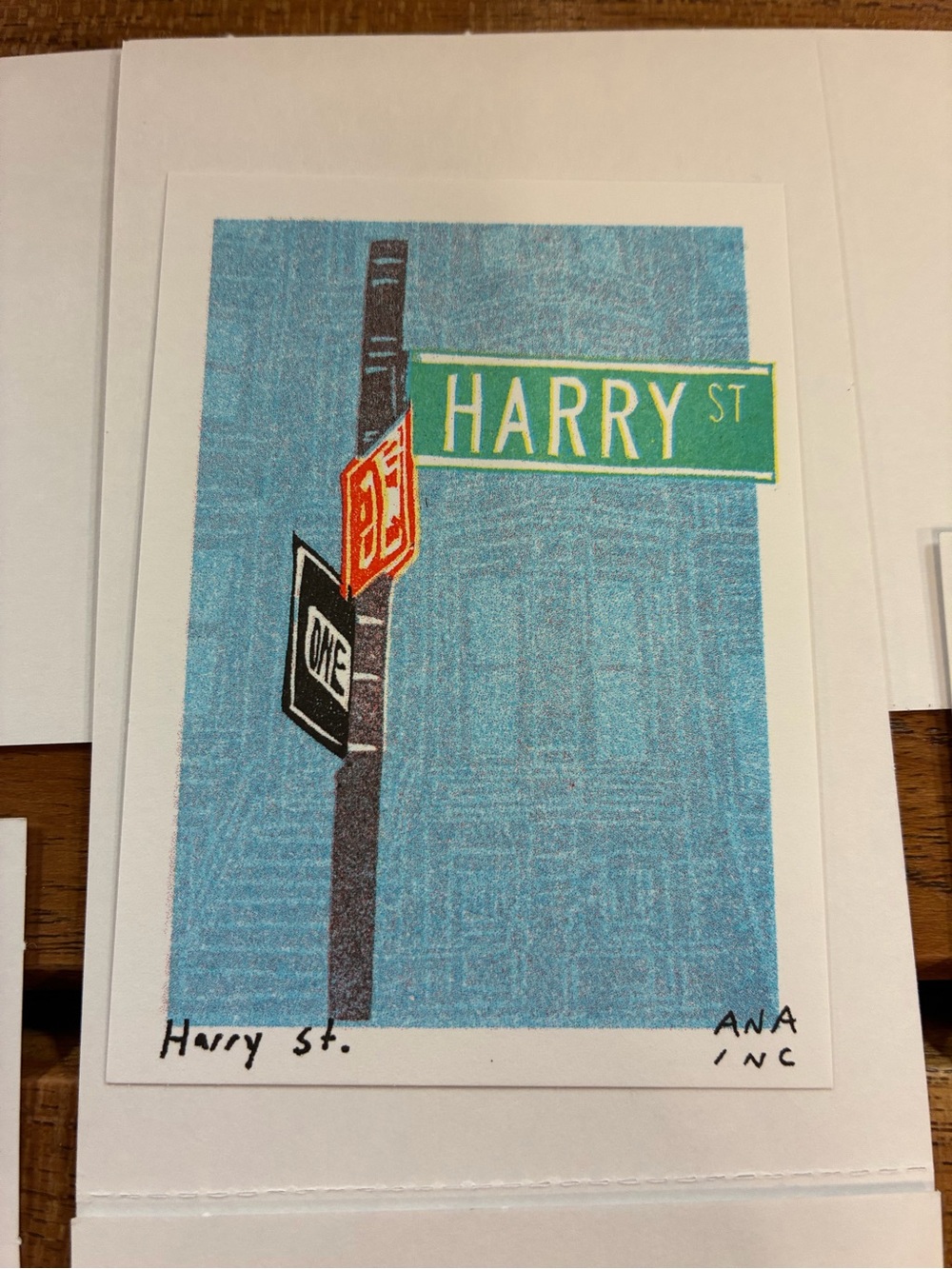Harry Styles NYC Pop-Up Inciardi MSG Mini Print - Harry Street Sign - 2026 - new